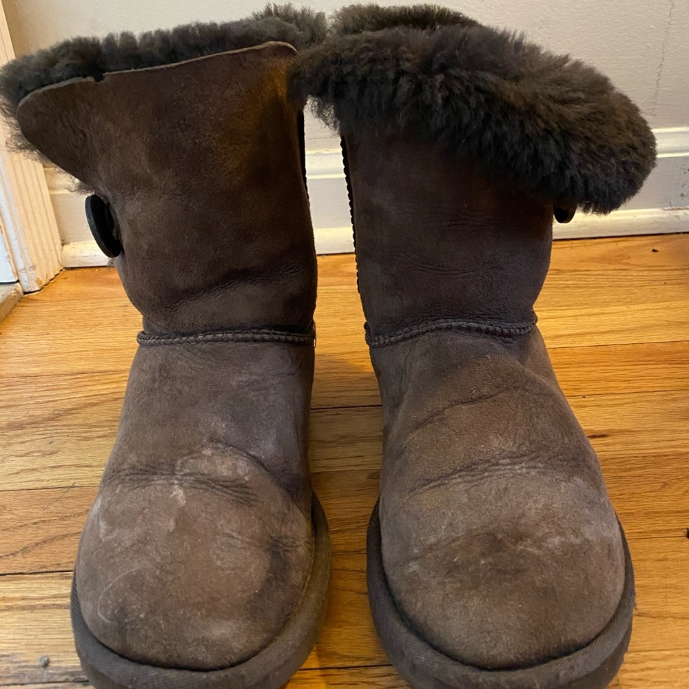 Bailey Button Ugg Boots Dark Brown - image 5